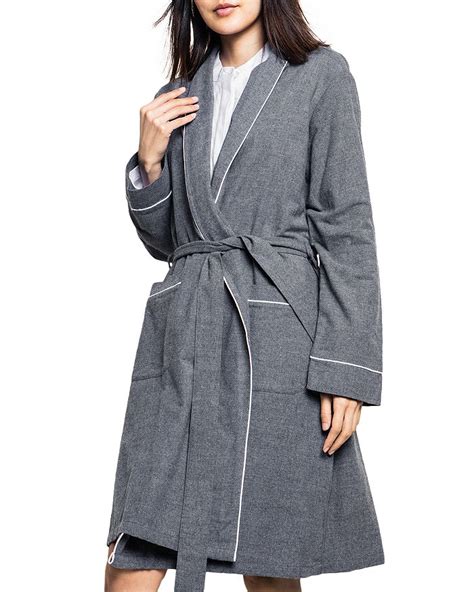 Shop Petite Plume Flannel Robe 